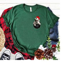 English Bulldog in Pocket Dog Christmas Shirt, Christmas English Bulldog Xmas T shirt, English Bulldog Christmas shirt,