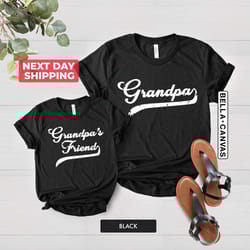 grandpa matching set shirt png, custom grandpas boy baby new grandpa shirt png matching grandpa grandson shirt png, fat