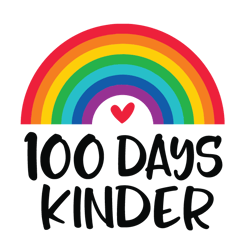 100 days of school svg digital file, teacher 100th day svg, school teacher smarter rainbow svg, digital download