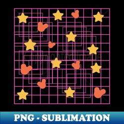 Cute Star pattern neon - High-Quality PNG Sublimation Download - Defying the Norms