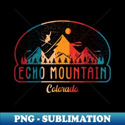 Echo Mountain COLORADO - PNG Transparent Sublimation File - Stunning Sublimation Graphics