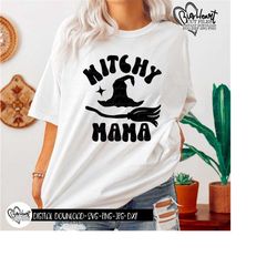 witchy mama svg, png, jpg, dxf, witch cut files, witchy svg, halloween svg, halloween mom design, silhouette, cricut, sublimation