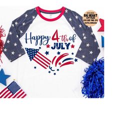 happy 4th of july svg, png, jpg, dxf, 4th of july svg, happy birthday america svg, independence day shirt design, silhouette, cricut