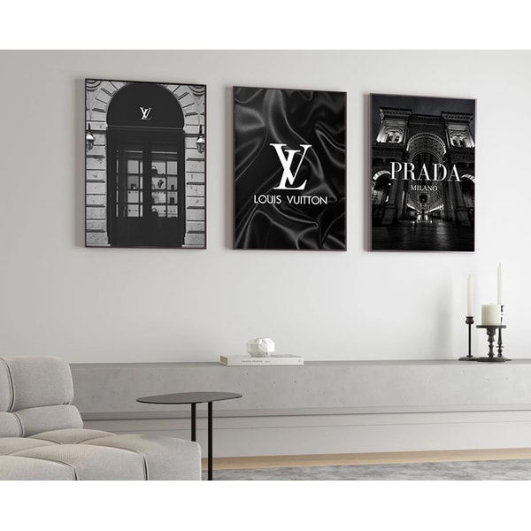 set of 3 prints | digital download – luxe poster co... Luxury Brands Digital Poster, Trendy Printable With Logo, Fa - Inspire ...