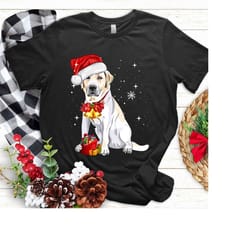 christmas labrador retriever shirt, labrador shirt, labrador retriever christmas tree lights, christmas dog shirt, labra