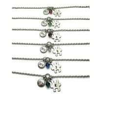 6 BFF Bracelets, 6 BFF Gifts, Friendship Bracelets For 6, Infinity Bracelets, Puzzle Piece Bracelets, Personalized
