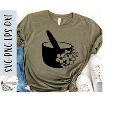 pharmacy mortal and pestle svg, pharmacy shirt svg, floral svg, shirt, pharmacist svg, svg,png, eps, dxf, instant download, cricut