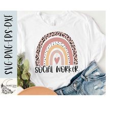 social worker shirt svg, social worker rainbow svg, shirt svg,png, eps, dxf, instant download