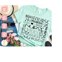 nurse svg design - nurse life svg file for cricut - subway art svg - cut file