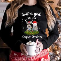 corgi dog christmas sweatshirt, funny corgi dog shirt, cute corgi dog xmas shirt,cute corgi dog shirt, corgi dog gifts c