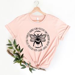 bee something shirt png, be kind, stay positive, fun, confident, happy, wild, joyful tshirt png, happiness matter tee, w
