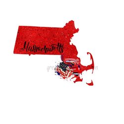 massachusetts state map, us state map sublimation, 4th of july png, american flag, american state map, military sublimation, massachusetts