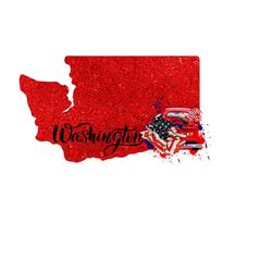 washington state map sublimation, us state map, 4th of july png, american flag, american map, military sublimation, washington png