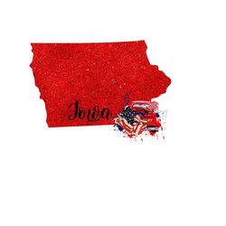 iowa state map, us state map sublimation, 4th of july png, american flag, american state map, military sublimation, iowa png sublimation.