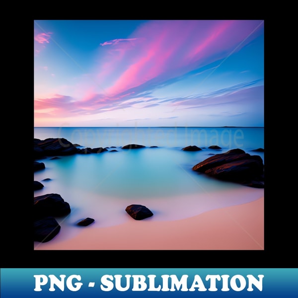 ML-20231026-294_A Tranquil Beachfront Scene With a Bright Pastel-Colored Sky and a Gentle Breeze Ai Generated Art 9842.jpg