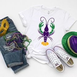 crawfish shirt png, mardi grass crawfish shirt png, mardi grass shirt png, mardi grass festival shirt png, funny mardi g