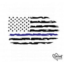 distressed police flag svg,png,jpg,dxf,instant download thin blue line flag svg,american flag svg,distressed usa flag silhouette,cricut