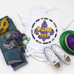 fleur de lis shirt png, fun beads masks cajun party mardi gras saints shirt png, mardi gras shirt png, mardi gras festiv