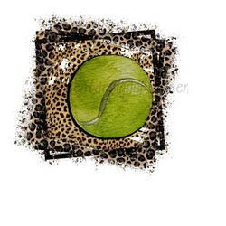 tennis ball png sublimation design, tennis leopard png, tennis game png, tennis ball sublimation png, leopard background tennis png design