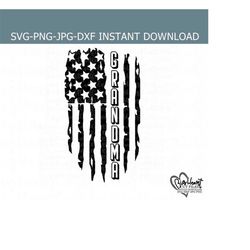 grandma distressed american flag svg, png, jpg, dxf, patriotic svg, grandma svg file, us flag svg, silhouette cut file, cricut cut file