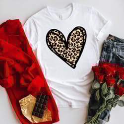 leopard heart shirt png, teacher valentine shirt png, valentines day shirt png, heart valentines day shirt png, cute val