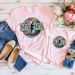 mama mini lightning bolt shirt png, mama mini matching shirt png, mama mini leopard shirt png, mama mini heart rainbow s
