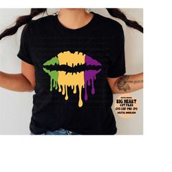 mardi gras dripping lips svg, mardi gras lips svg, png, jpg, dxf, mardi gras svg, mardi glas kiss lips svg, kiss svg, silhouette,cricut cut