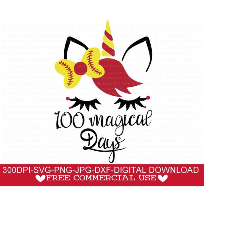 26102023121451-softball-unicorn-svg-png-jpg-dxf-100-magical-days-softball-image-1.jpg
