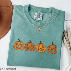 pumpkin season t-shirt png, pumpkins faces halloween t-shirt png, funny pumpkins shirt png, halloween, cute fall t-shi