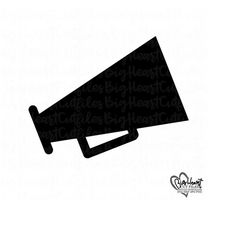 cheer megaphone svg, png, jpg, dxf, megaphone svg, megaphone cut file, cheerleader svg, cheerleading svg,silhouette cut file,cricut cut file