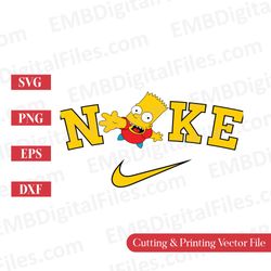 bart simpson cartoon character svg for cricut