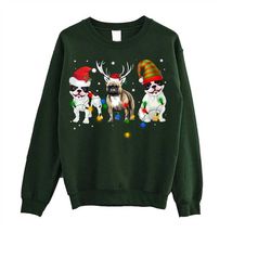 funny french bulldog christmas lights t shirt, french bulldog dog christmas sweatshirt, french bulldog merry christmas s
