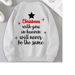 christmas with you in heaven svg, christmas memorial svg, memorial svg, memorial gift svg, family memorial,grandmother svg, cricut cut files