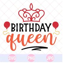 birthday queen svg