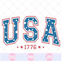 usa 1776 - svg & png, vector digital file - silhouette - cricut, 4th of july svg, fourth of july svg, patriotic day svg, america svg,usa svg