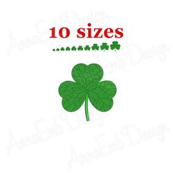 clover embroidery design. shamrock design. st.patrick's clover embroidery design. mini clover. machine embroidery design