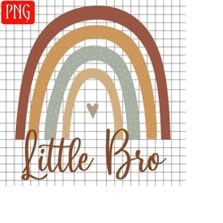 little bro png, baby boy png, sublimation design, retro rainbow,digital download, little brother png, siblings png, brothers png, family png