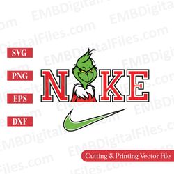 christmas santa the grinch cartoon svg for cricut