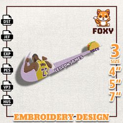 nike lebron embroidery design, nba basketball embroidery design, machine embroidery design, nba team, instant download