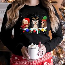 christmas funny hedgehog christmas cute shirts, hedgehog christmas shirt,hedgehog christmas sweatshirt, cute hedgehog ch