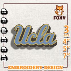 ncaa ucla embroidery design, ncaa basketball embroidery design, machine embroidery design, instant download