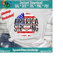 patriotic sunflower svg, america strong, 4th of july svg, american flag svg, usa svg, america svg, girls, memorial day, silhouette, cricut