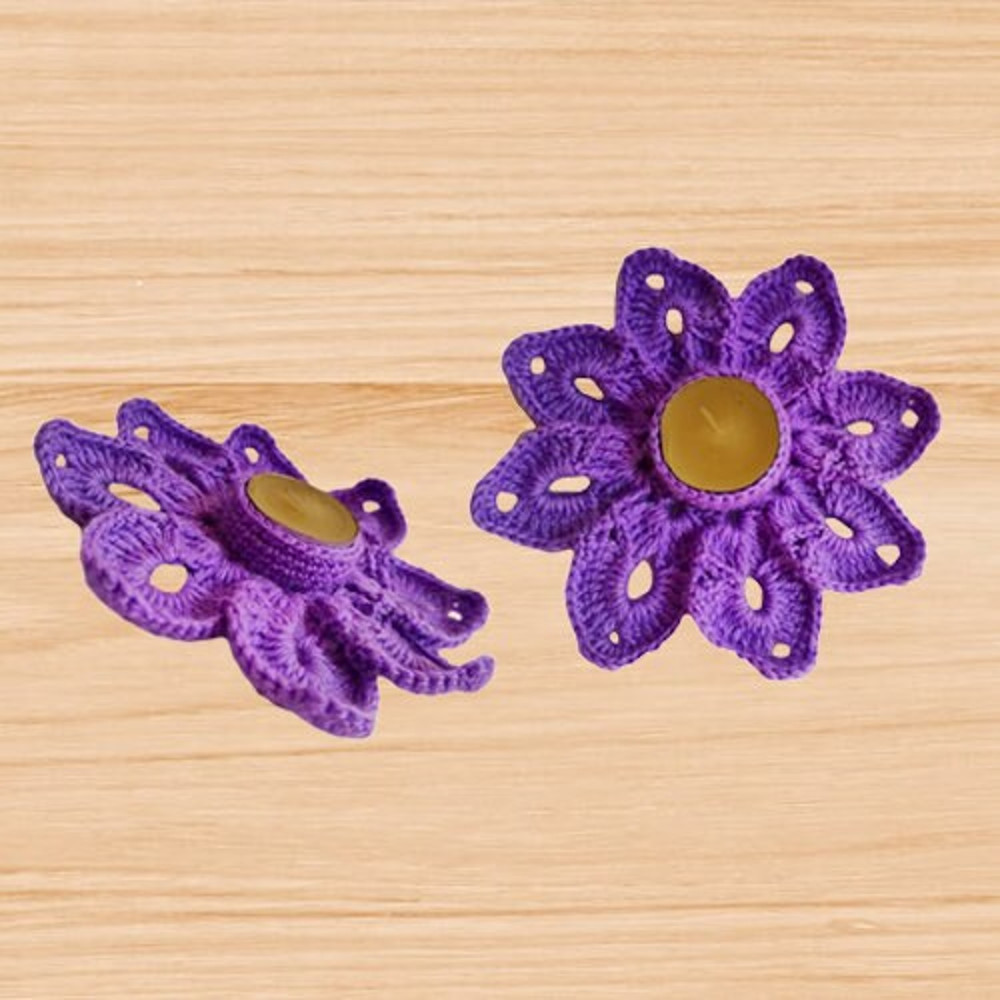 a crochet candle holder pattern