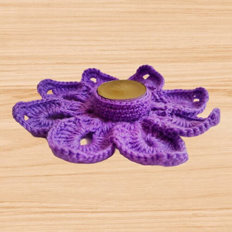 a crochet candle holder pattern