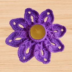 Crochet candle holder pdf pattern