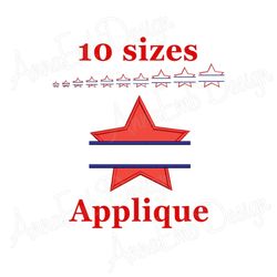 star applique embroidery design. star embroidery design. machine embroidery design. mini embroidery. star split embroide