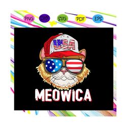 meowica american flag cat svg, 4th of july patriotic svg, american svg, 4th of july svg, fourth of july svg, patriotic a