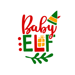 Baby Elf Svg, Christmas Svg, Cut File For Cricut Silhouette Eps Png Dxf Printable Files