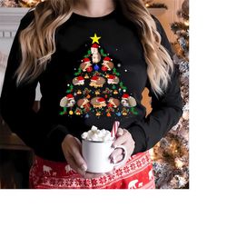 funny hedgehog christmas tree ornament decor gift t shirts, hedgehog christmas shirt,hedgehog christmas sweatshirt, hedg