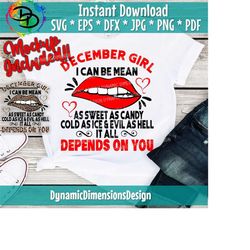 december girl svg, december birthday svg, sweet as candy, cold as ice, evil as hell, december svg, tshirt design, leopard svg, sublimation